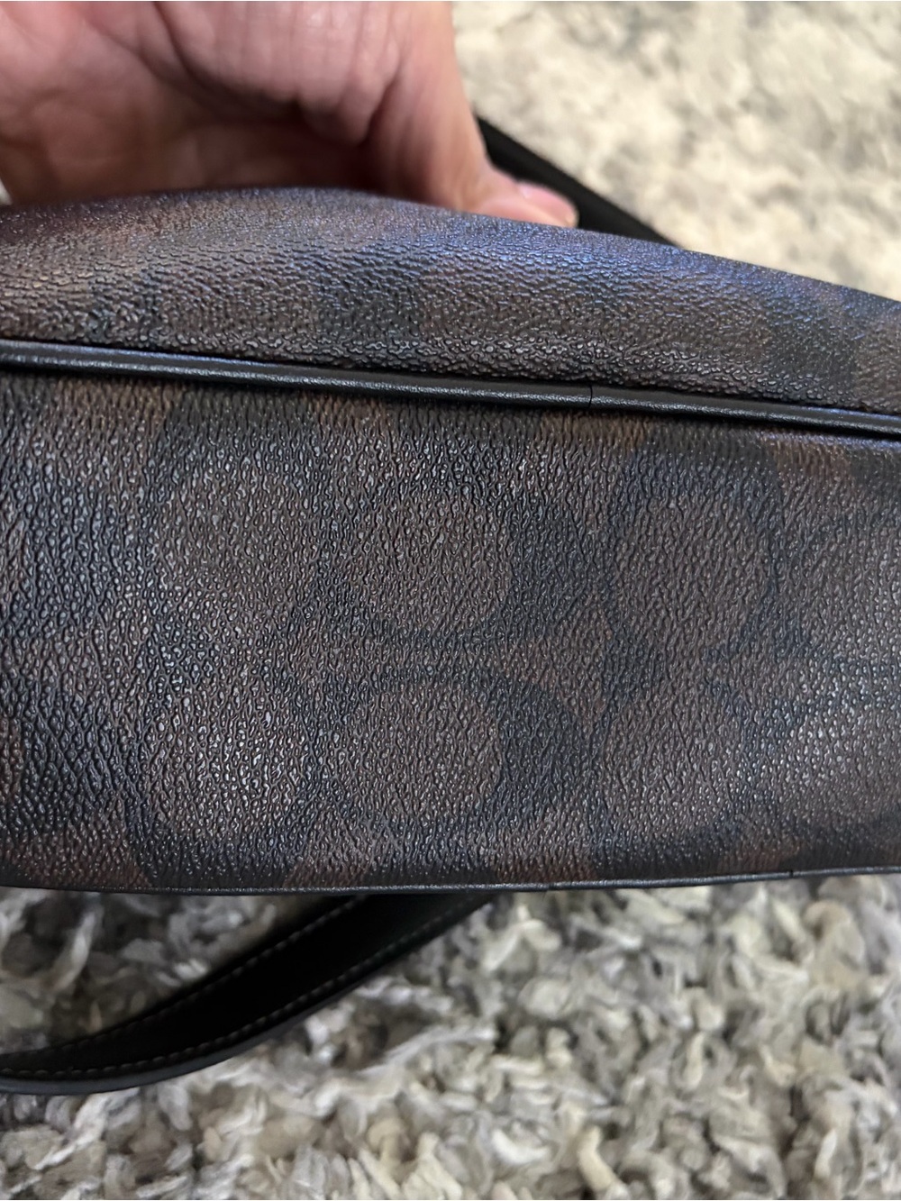 Coach Jamie Camera Crossbody Bag Signature Canvas Leather Black Walnut CR135 - Picture 6 of 9